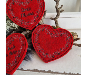 Stickdatei - ITH Stecker Mama Herz Muttertag